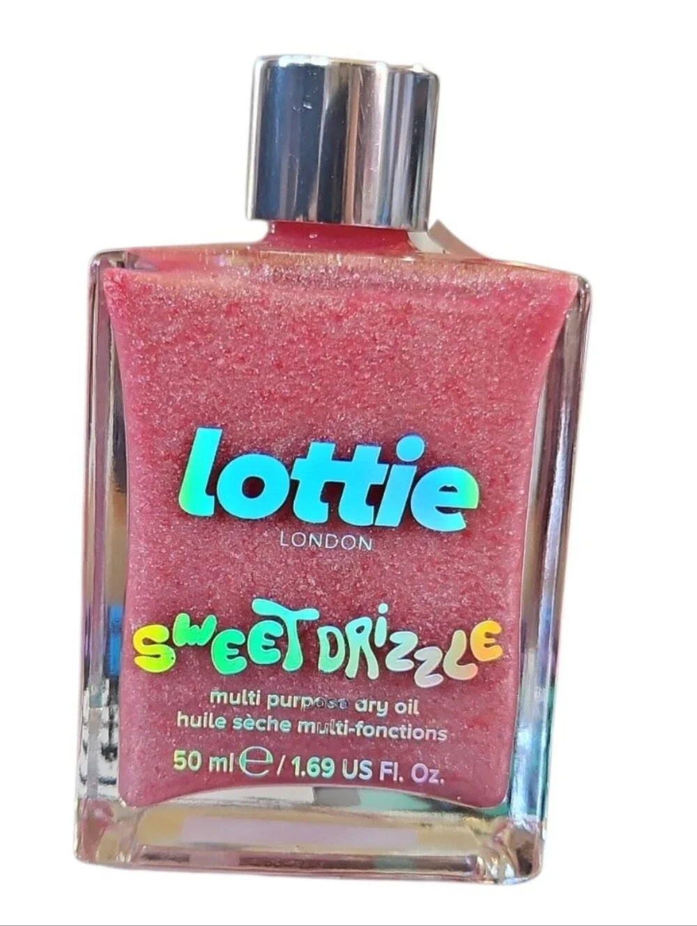 Lottie London Sweet Drizzle Multi-Purpose Dry Oil Pink Shimmer 50ml NEW